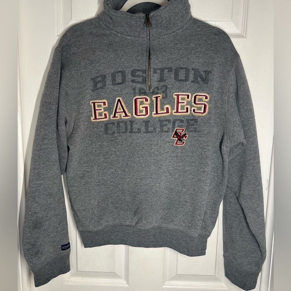 Jansport‎ Gray Boston College Eagles Quarter-Zip Sweatshirt
Size Small.